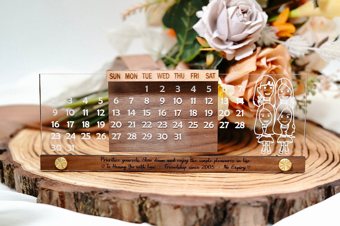 萬年曆 Wood Table Calendar