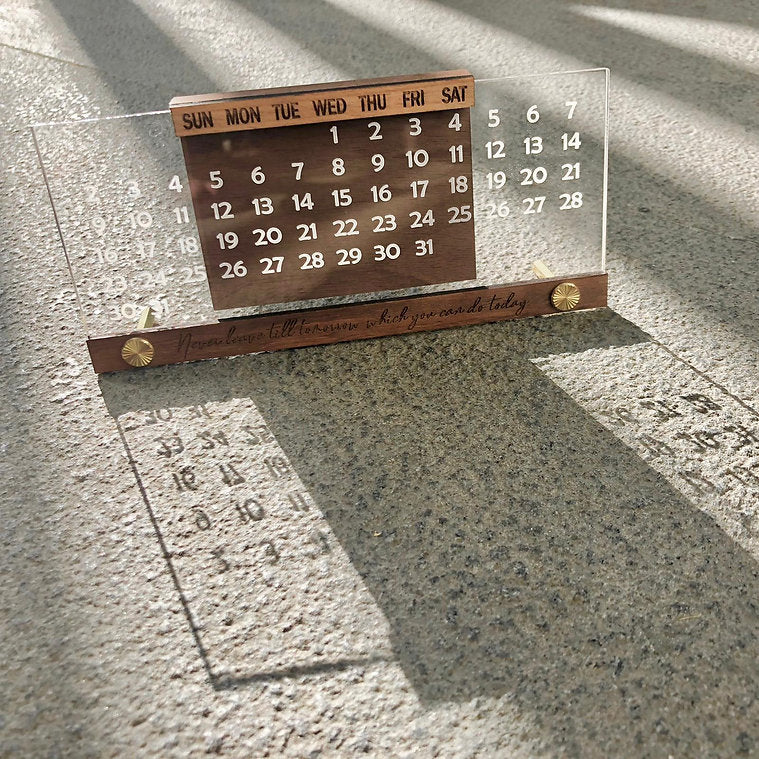 萬年曆 Wood Table Calendar