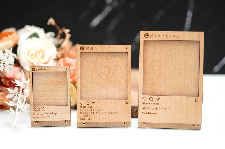 IG木相框 (磁石 / 座台款)