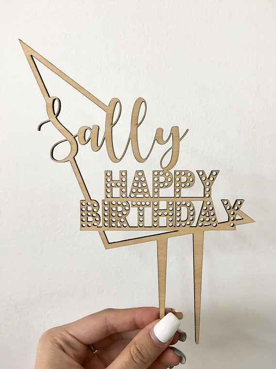 自定木製蛋糕牌 Cake Topper