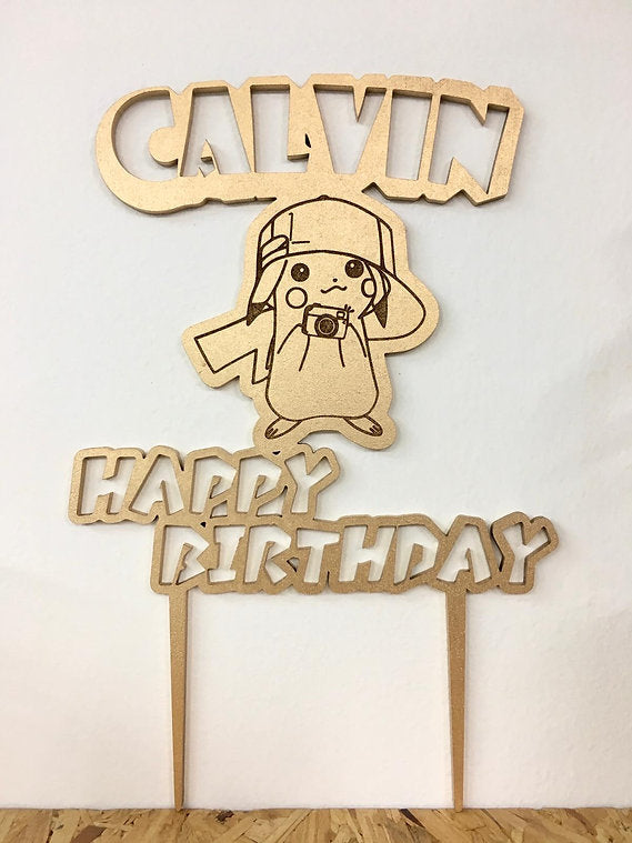 自定木製蛋糕牌 Cake Topper