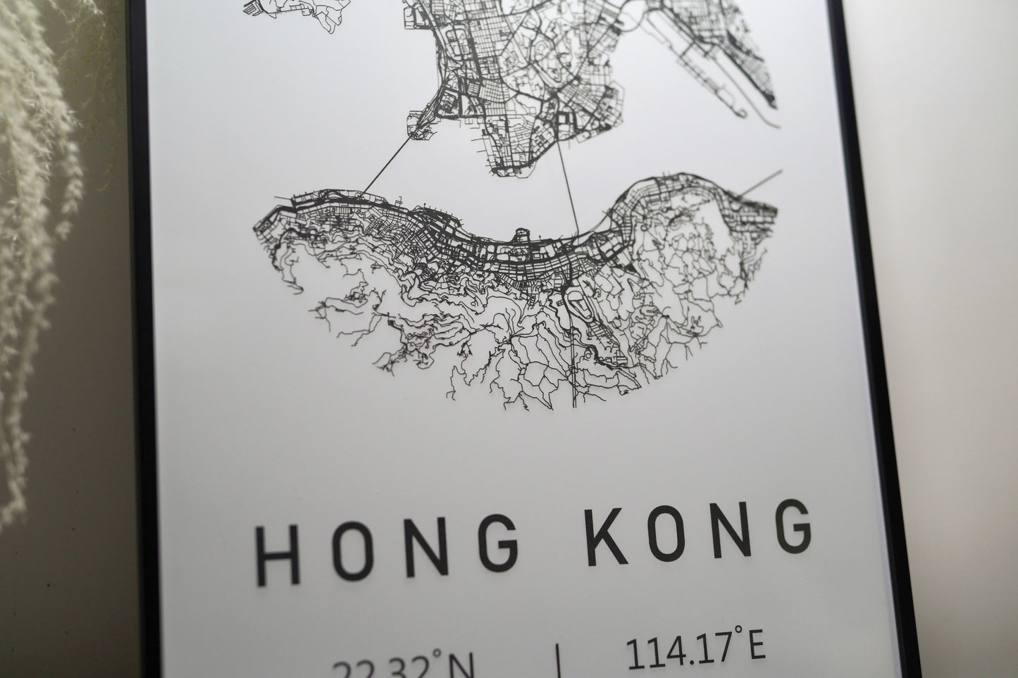 相框款 - 圓形 雕刻版維港