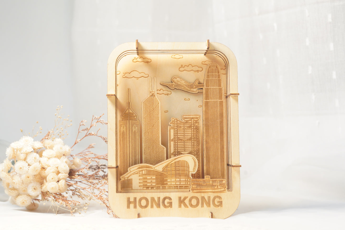 香港大廈3D wood puzzle