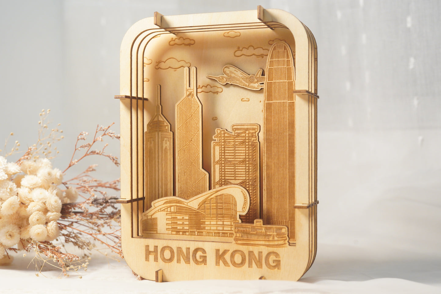 香港大廈3D wood puzzle