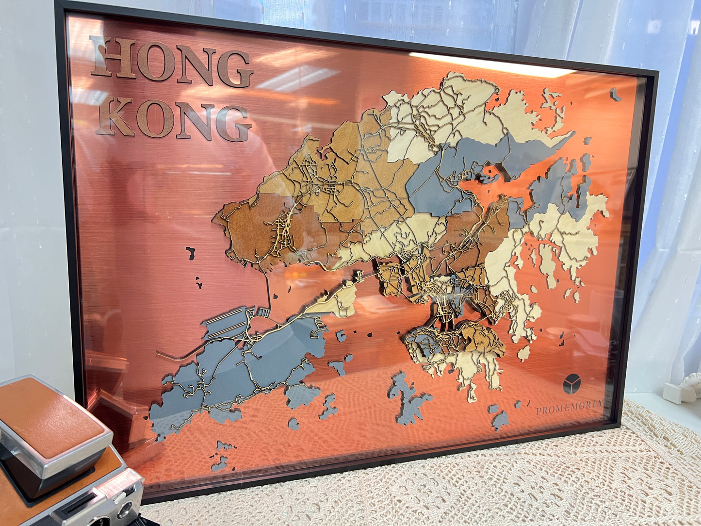 相框款 - 香港地圖