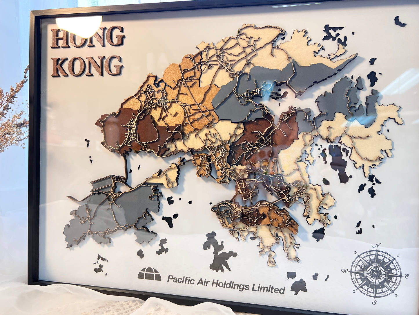 相框款 - 香港地圖