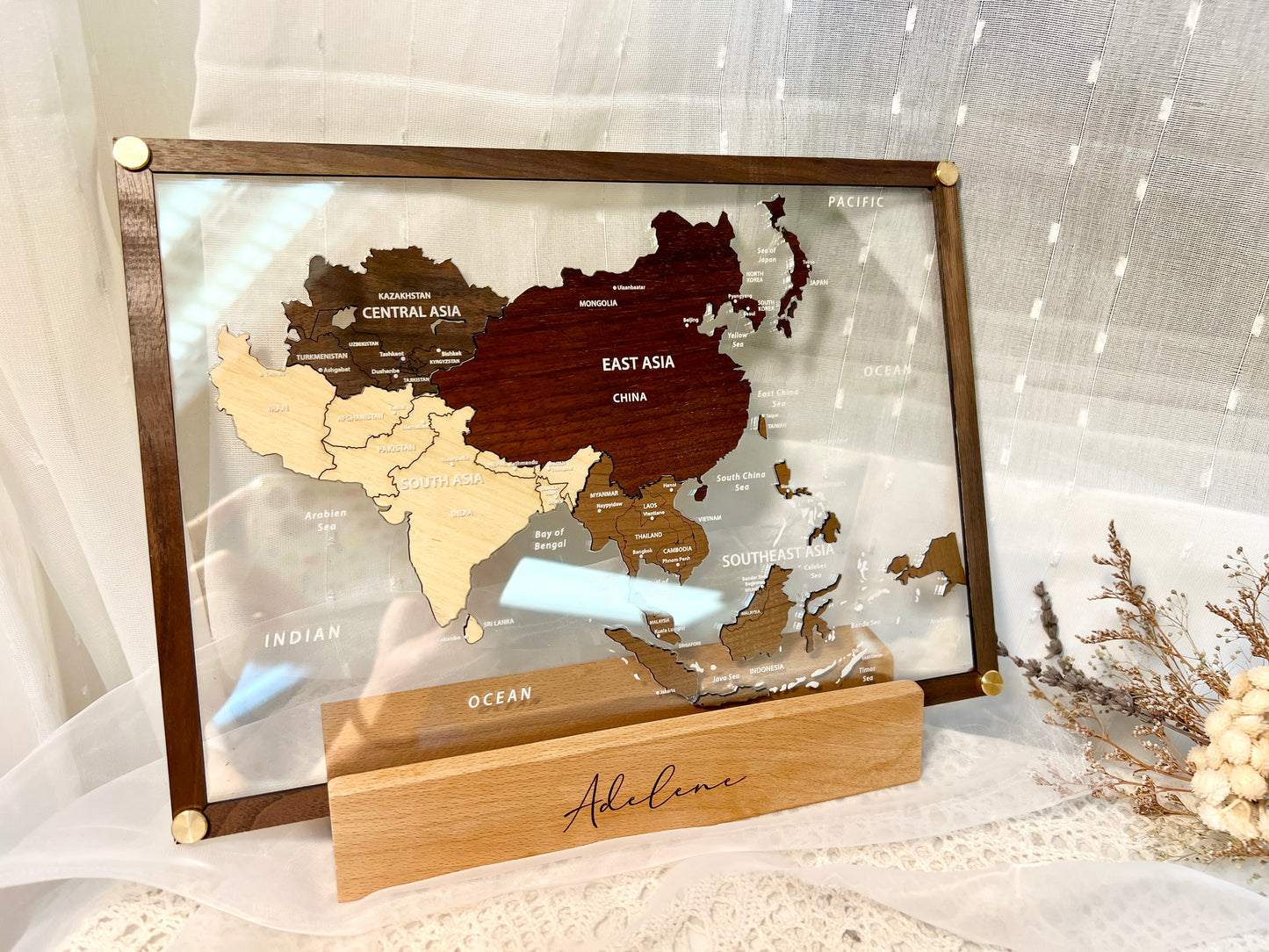 座台地圖puzzle - 亞洲