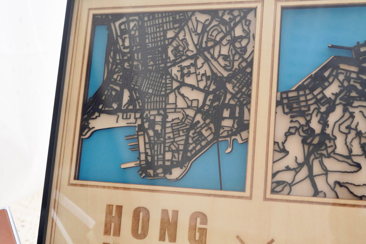 相框款 - 多層木雕 方形維港