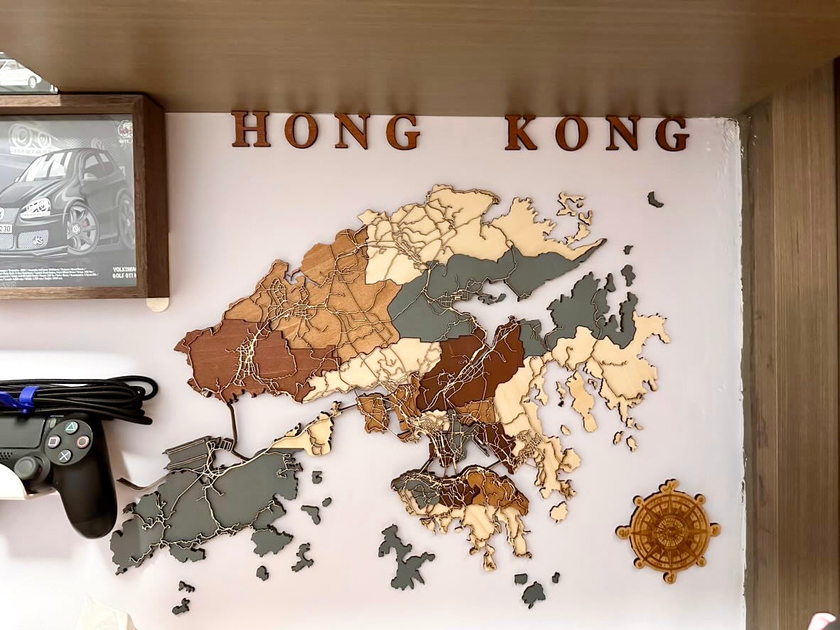 貼牆 - 香港地圖