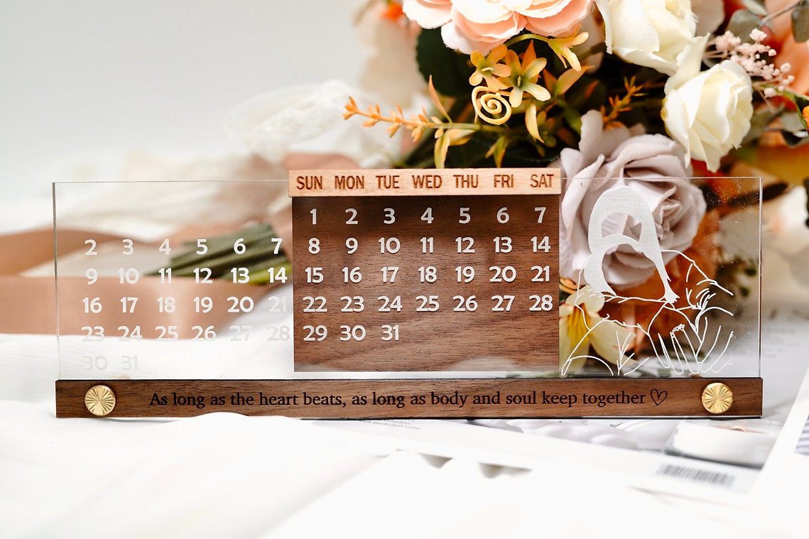 萬年曆 Wood Table Calendar