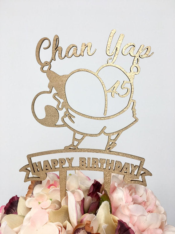 自定木製蛋糕牌 Cake Topper