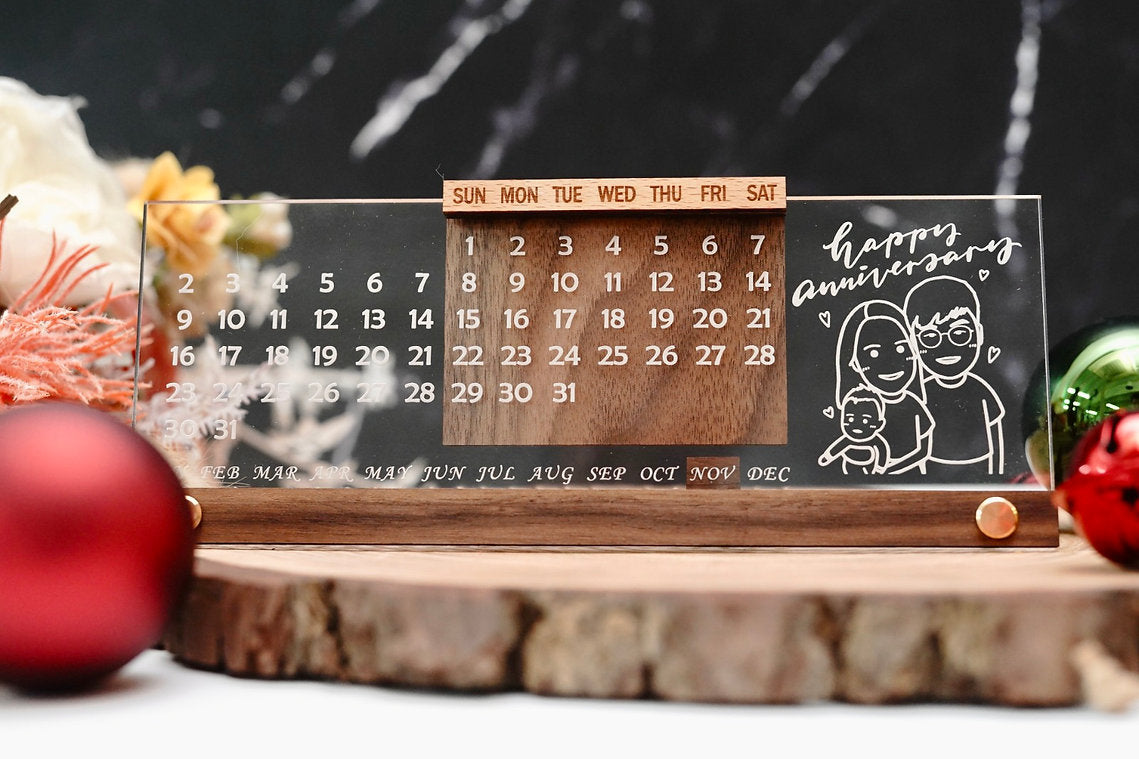 萬年曆 Wood Table Calendar