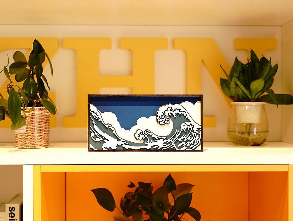 浮世繪-《浪》擺設