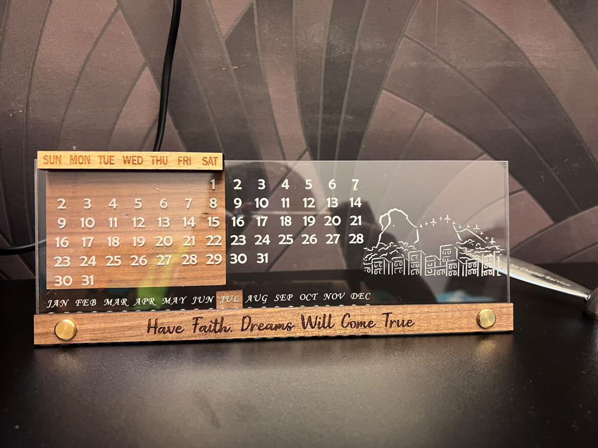 萬年曆 Wood Table Calendar