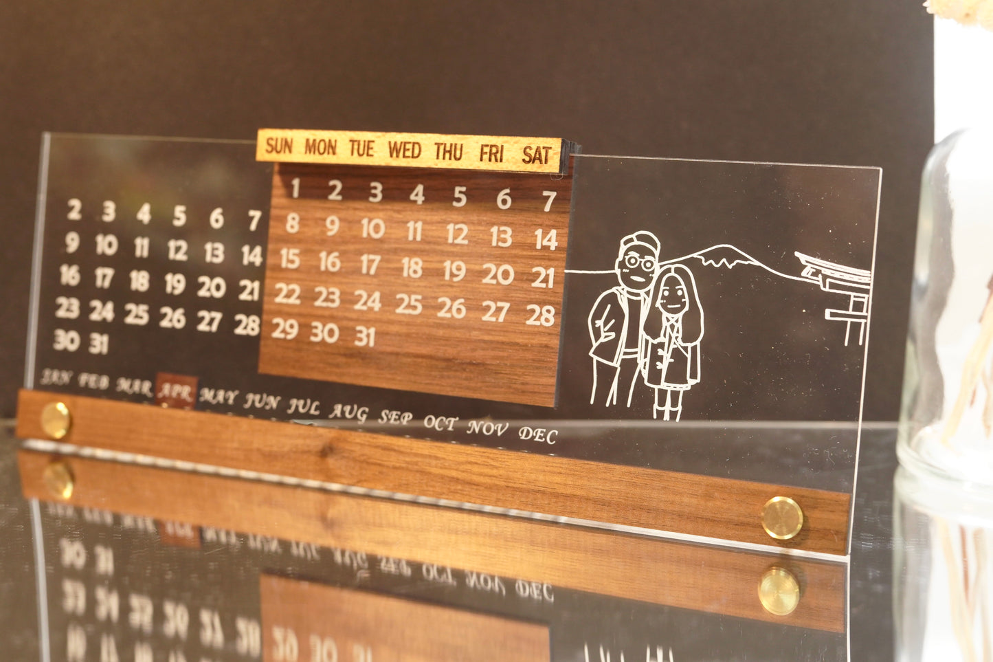 萬年曆 Wood Table Calendar