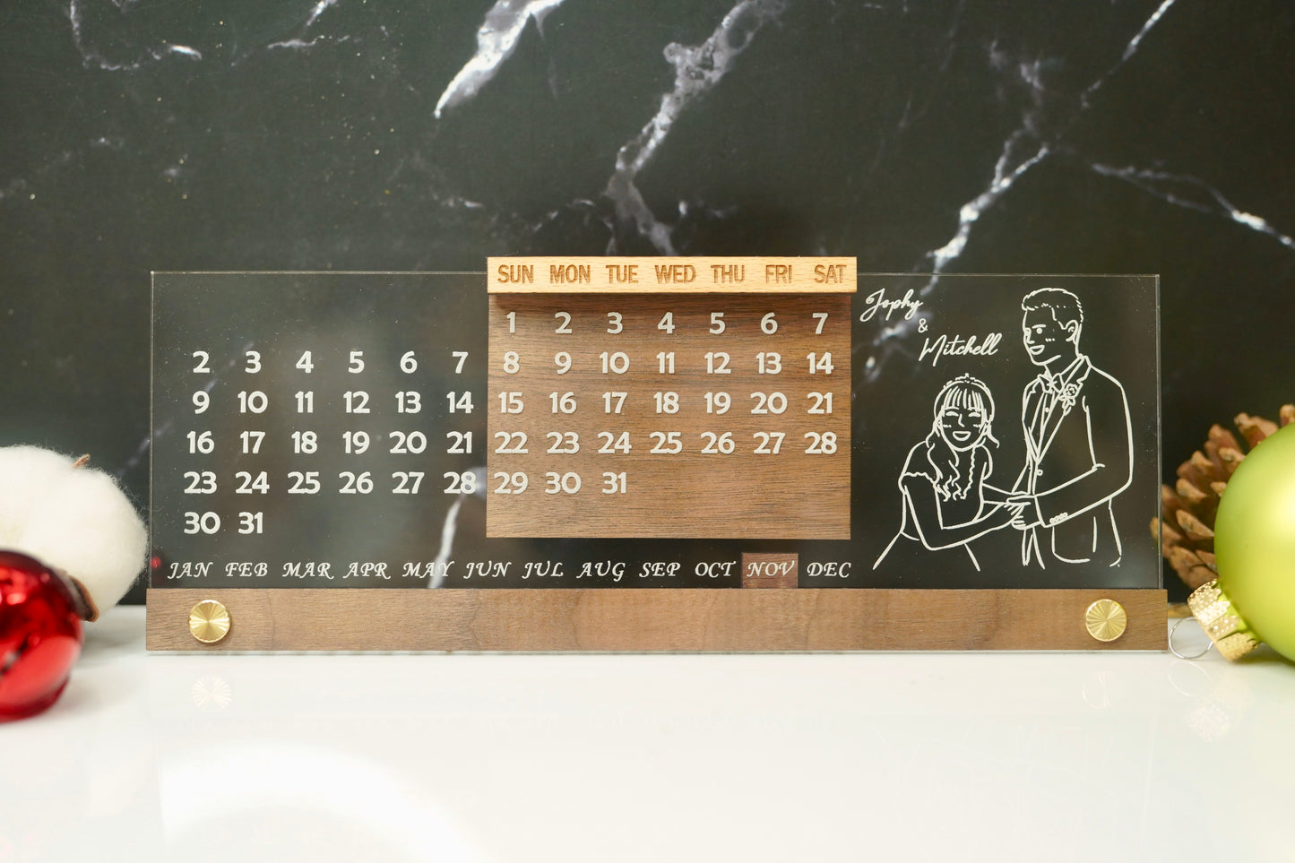萬年曆 Wood Table Calendar