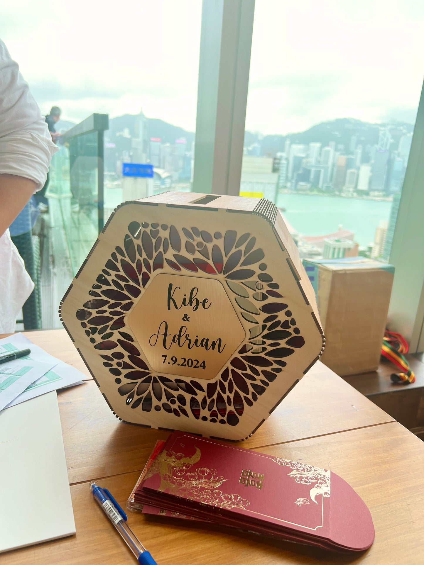 Wooden Wedding Card Box