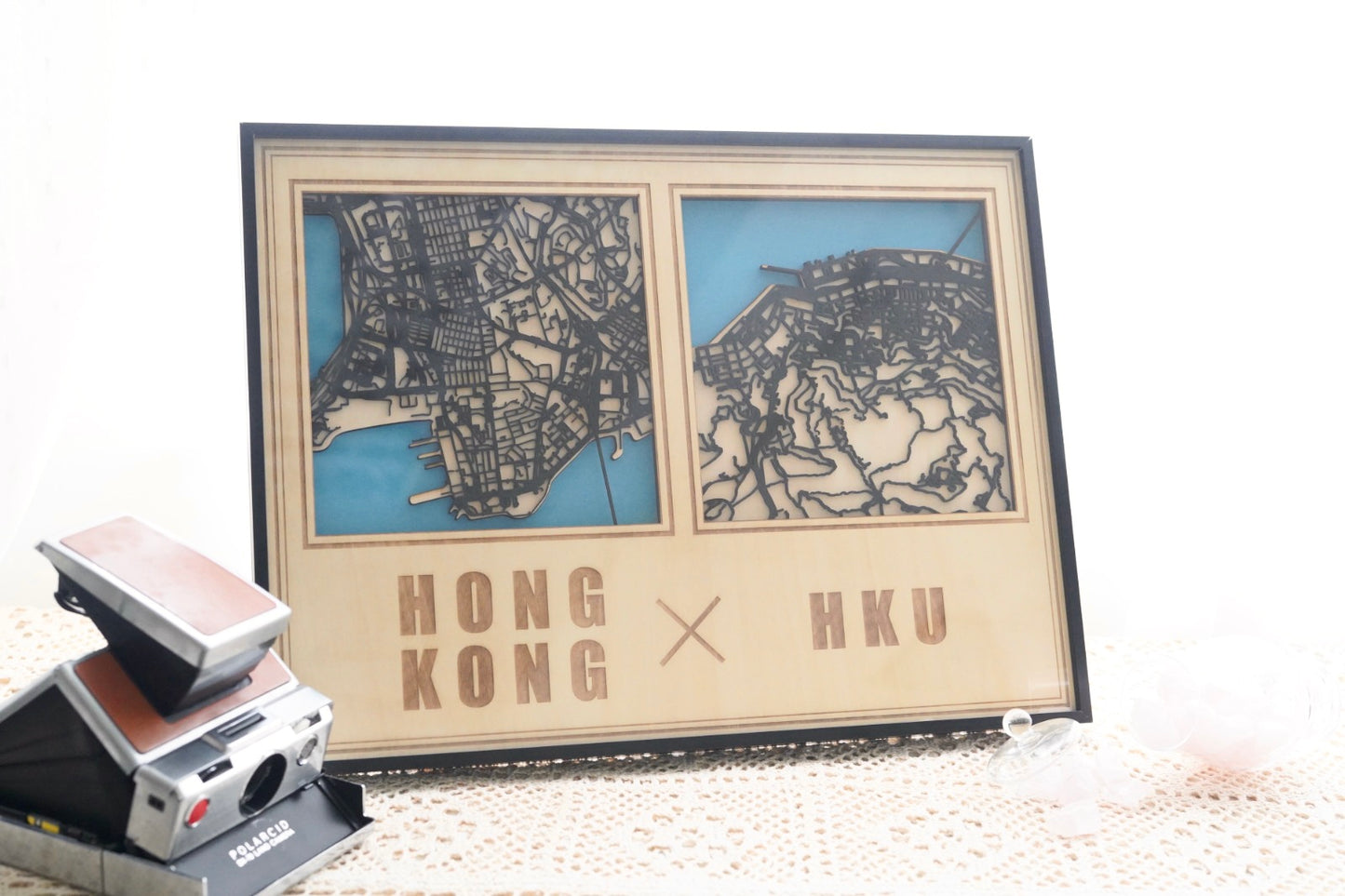 相框款 - 多層木雕 方形維港